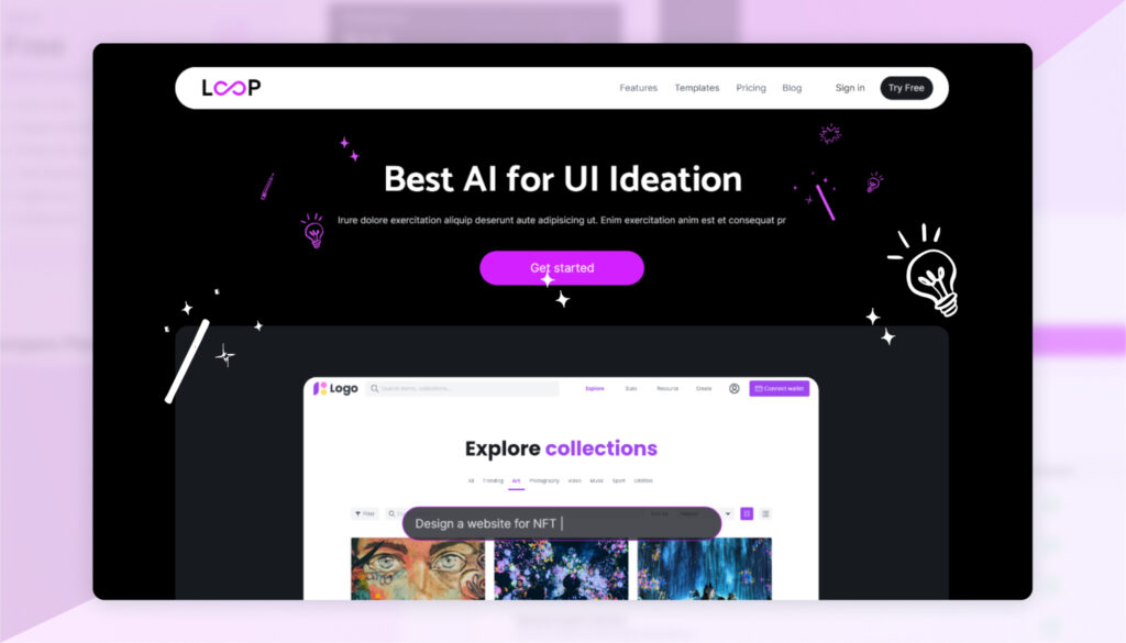 AI Website Template - Visily AI