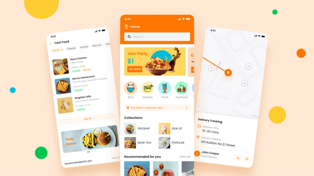 Food Delivery Mobile App Example - Visily AI