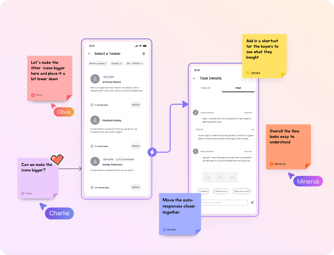 Collaborate in one wireframe tool min